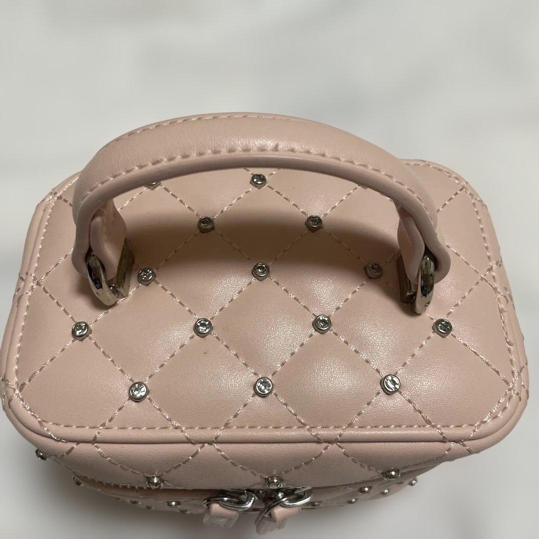 ダーリッチ キルティングショルダーバッグ ピンク