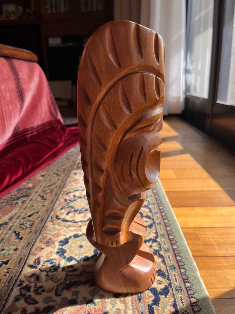 ハワイTIKI ティキ 木製彫刻 木彫 置物 ヴィンテージ インテリア