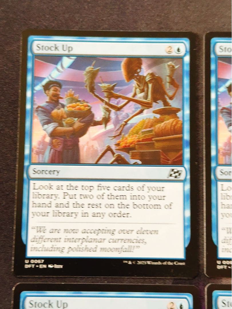 食糧補充　英語　4枚セット