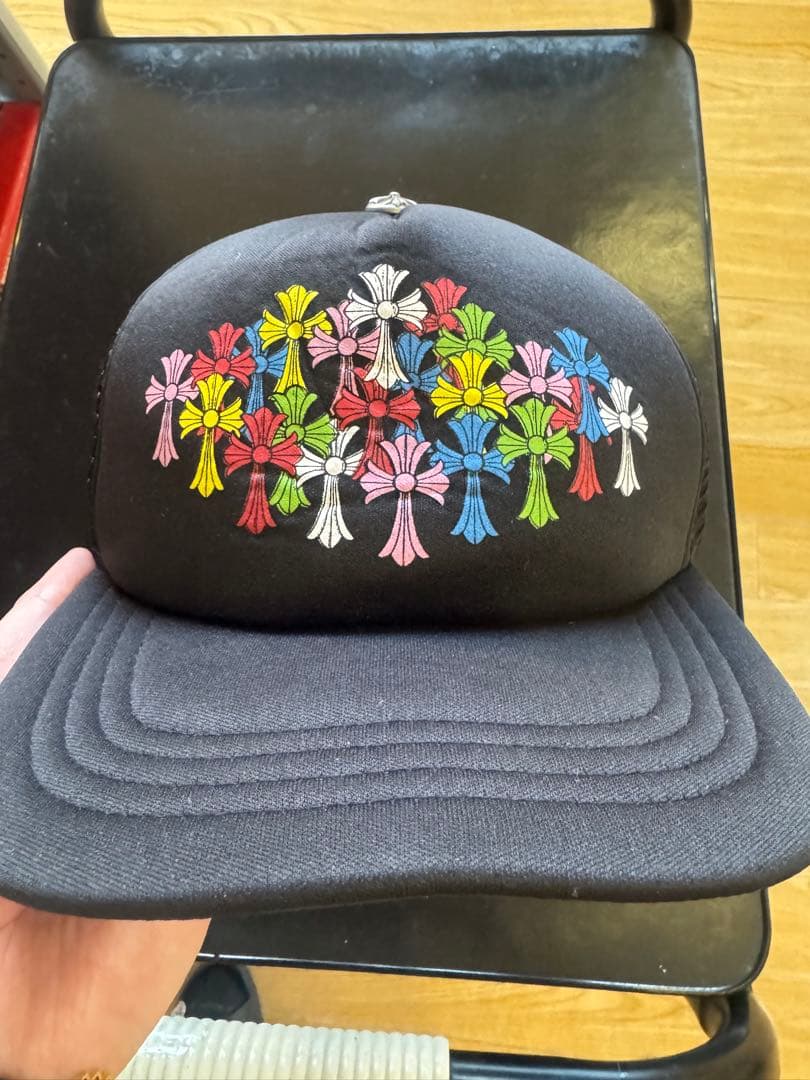 CHROME HEARTS カラフル花刺繍キャップ