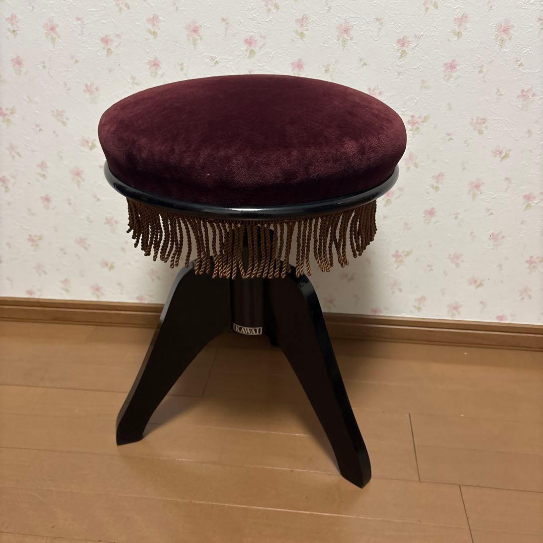 KAWAI ピアノ椅子　丸椅子　アップライト