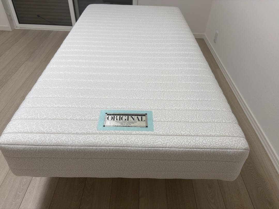 美品　France Bed 脚付きマットレスシングルベッド　ハイタイプ