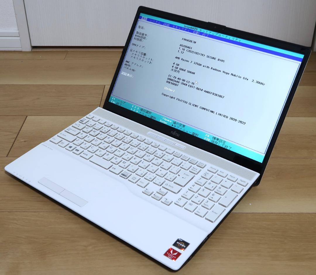 美品ジャンク 富士通LIFEBOOK AH50/E3 Ryzen 7 3750H
