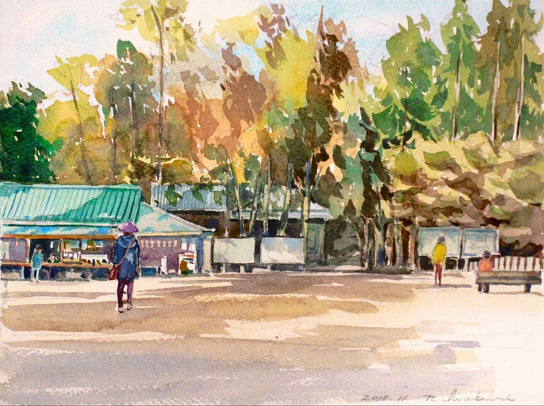 水彩画「円覚寺社務所