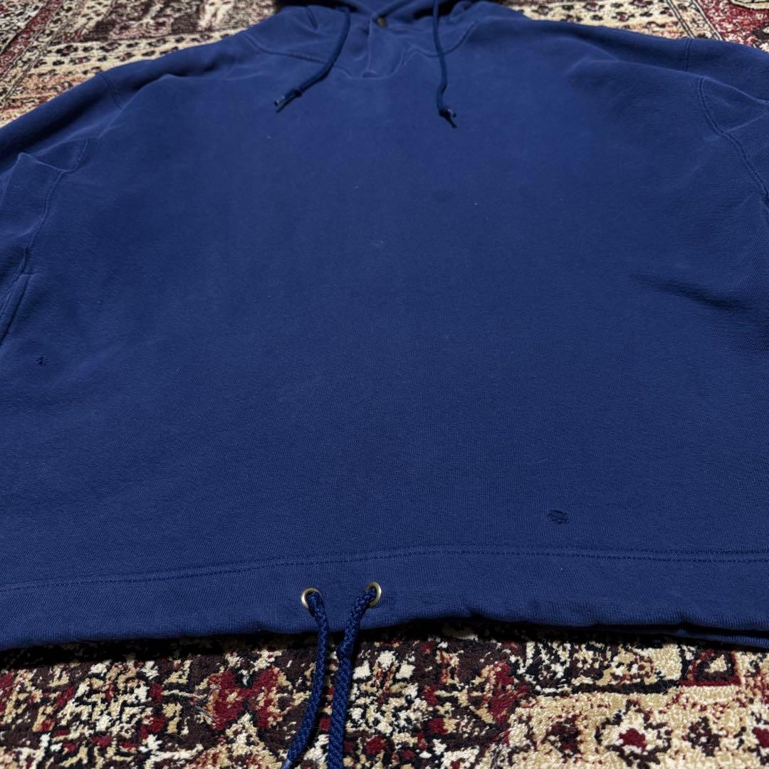 希少 90s russell athletic ラッセル フーディー XL 紺