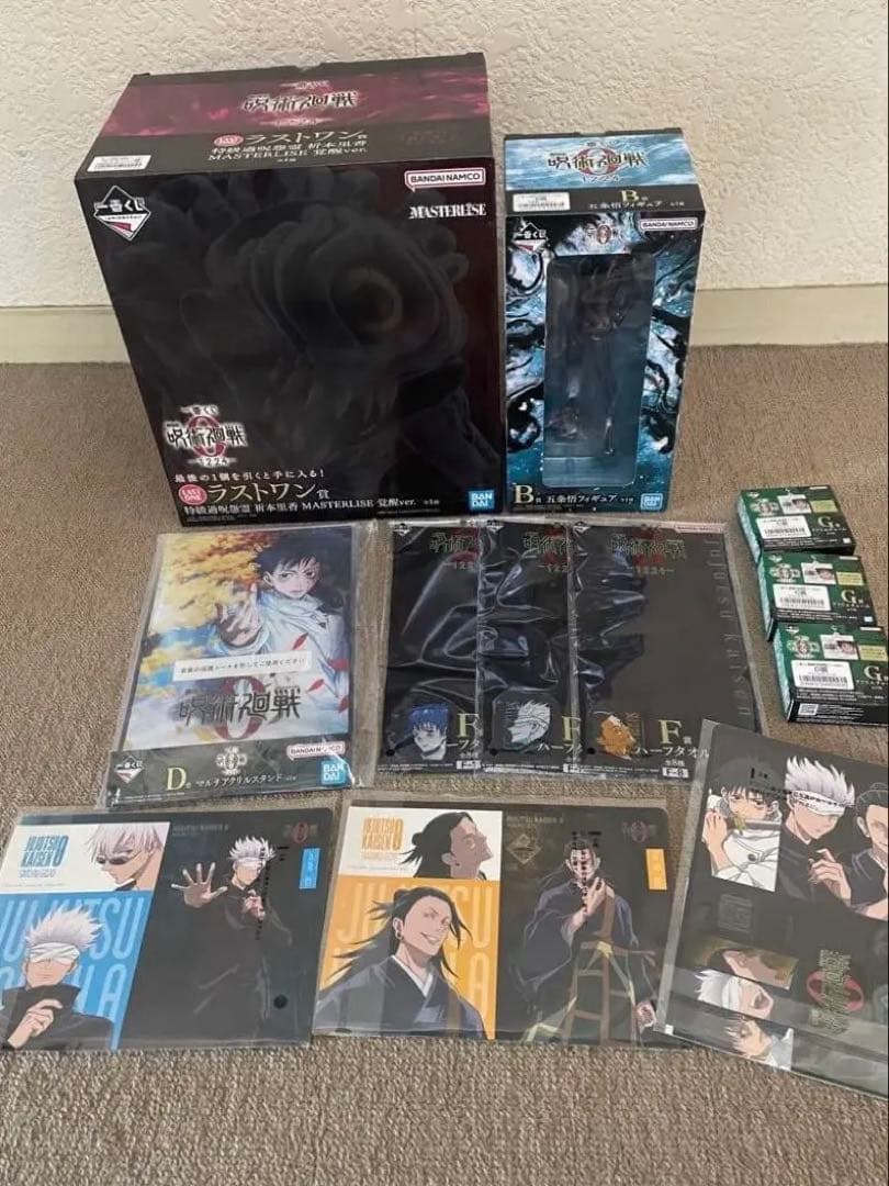 最安値一番くじ劇場版呪術廻戦0 ラストワン賞祈本里香Ｂ賞五条悟フィギュア他12点