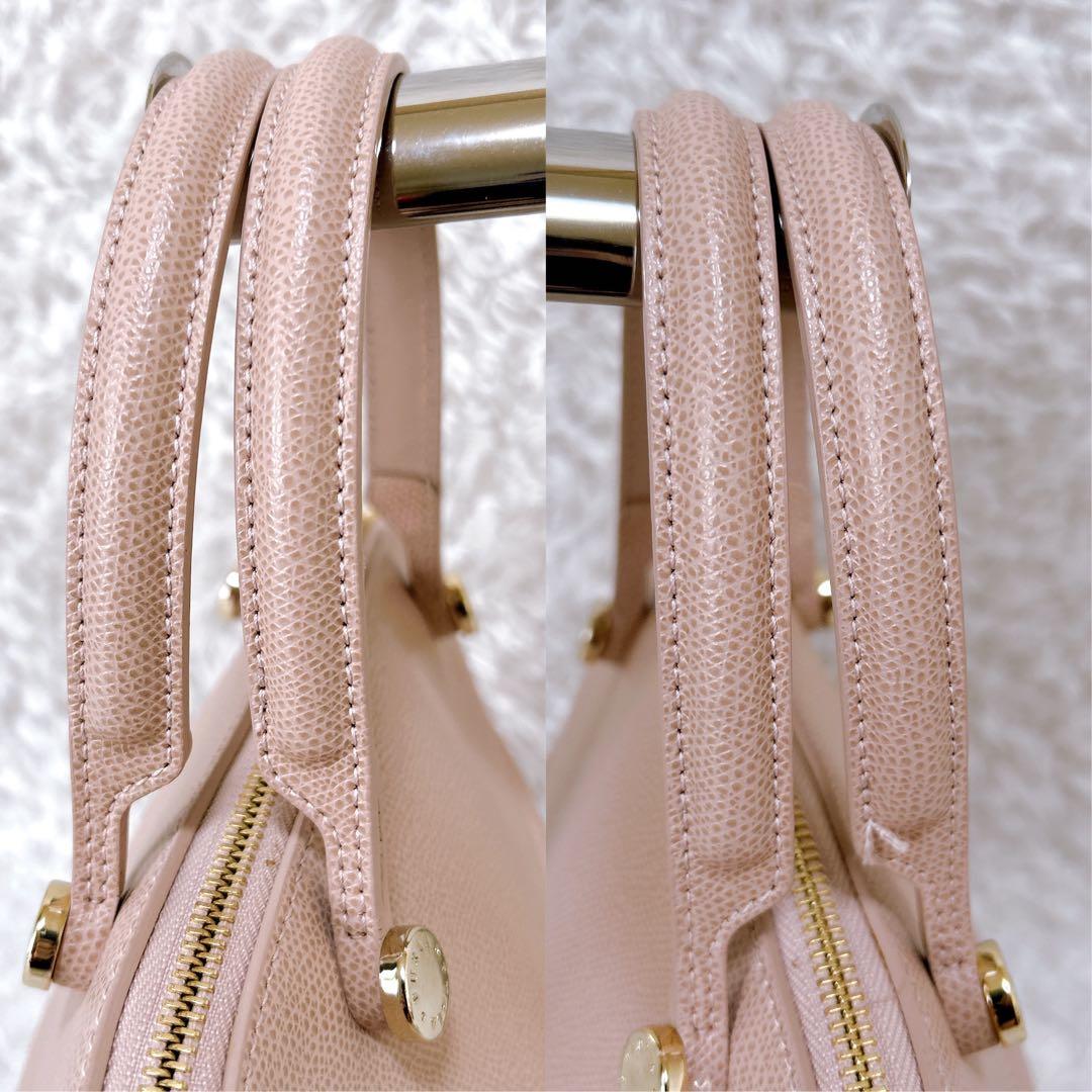 美品✨FURLA パイパー 2way ハンドバッグ　ピンク