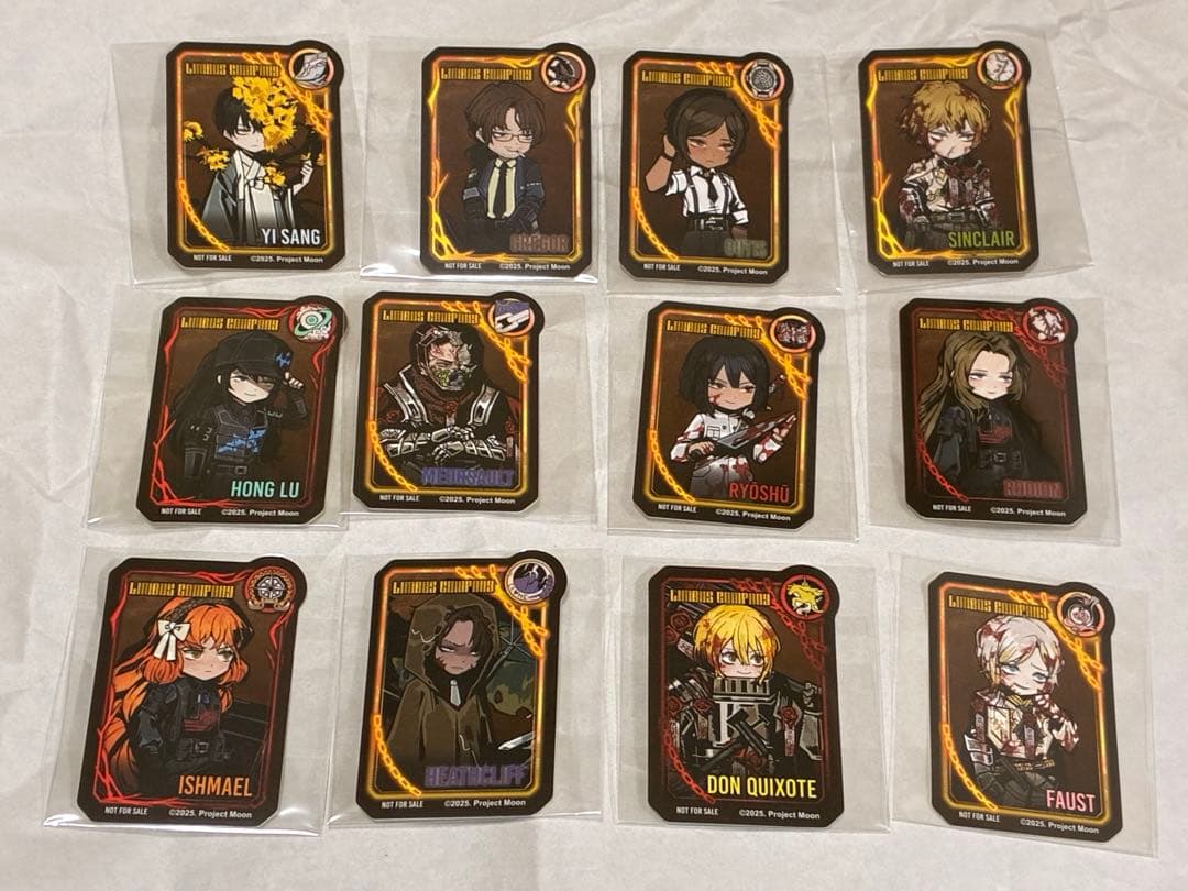 リンバスカンパニー LIMBUS COMPANYアニメイト特典人格編成風シールb