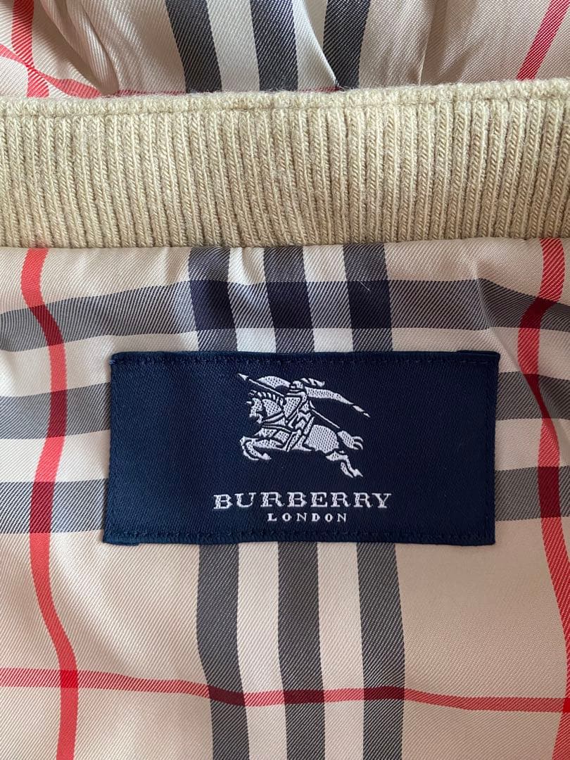 日本製BURBERRY フード付アウター 90cm バーバリージャケット