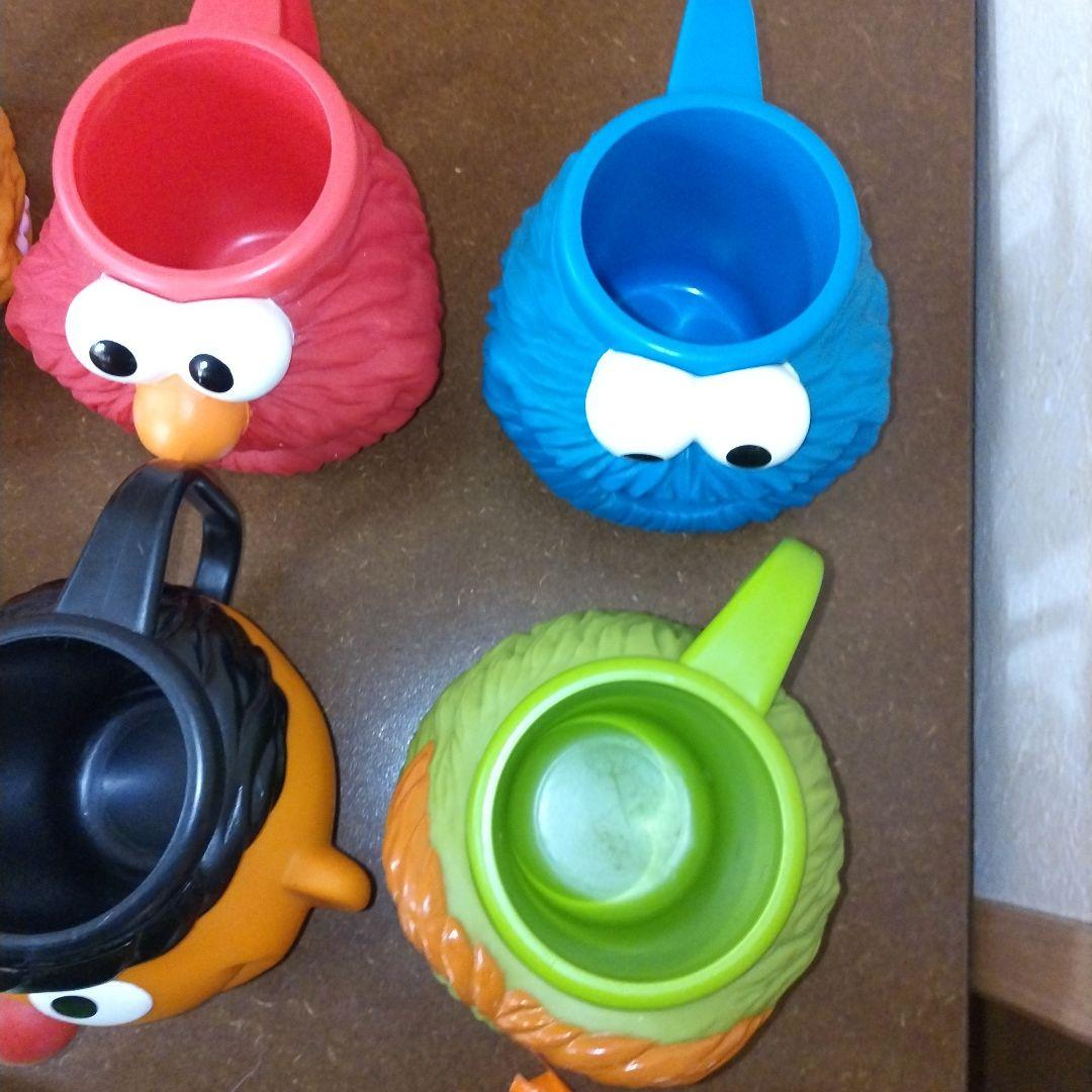 h*6様 セサミストリート 3Dフェイスマグカップ 6個セット