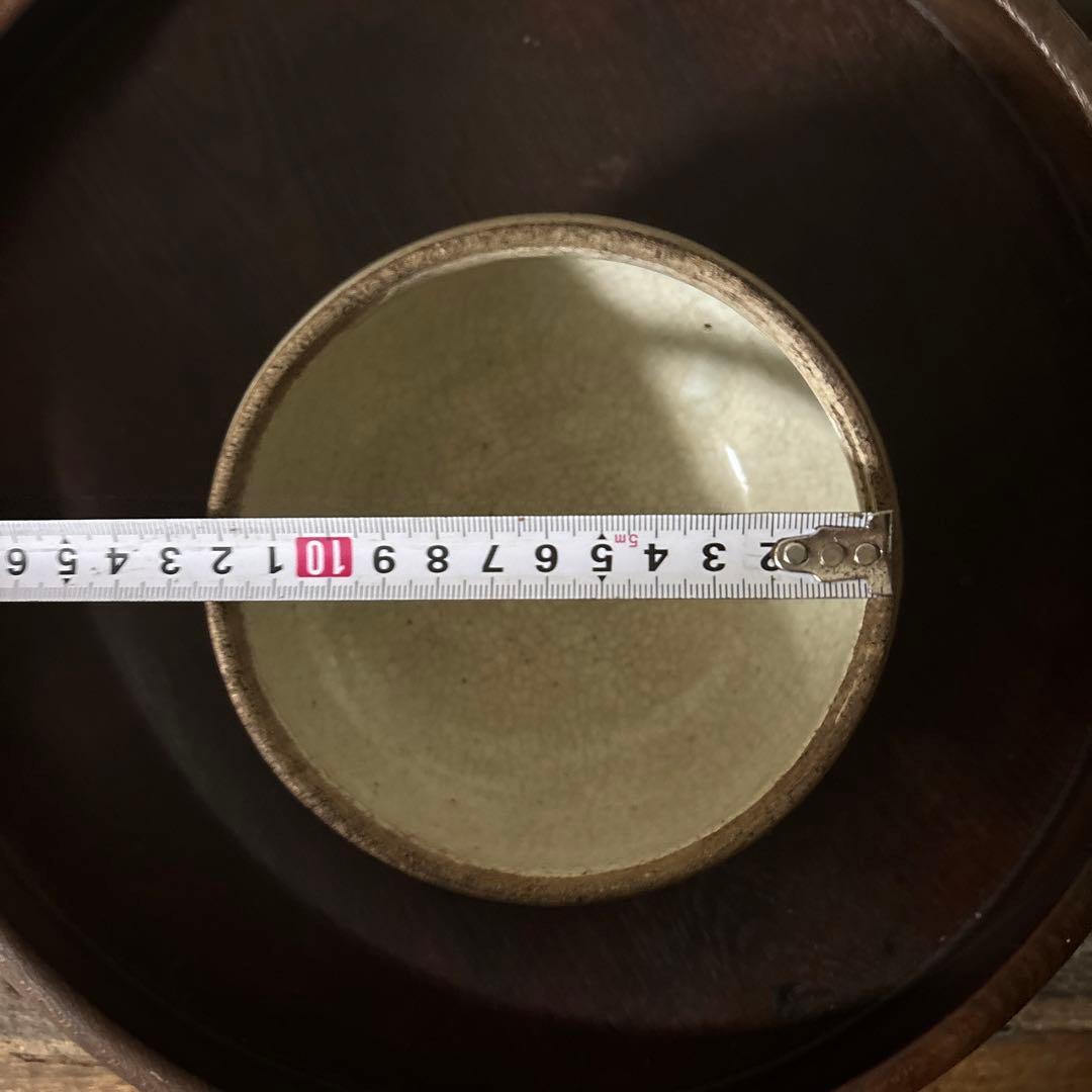 古い丸壷　白釉　塩笥壺　韓国骨董.アンティーク.古民芸.検:立原正秋.白磁.李朝