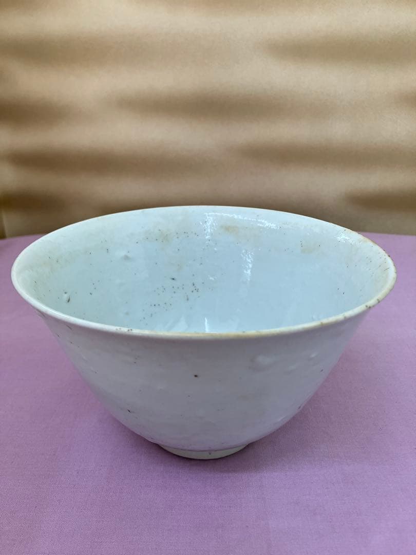 白磁鳳凰文深鉢