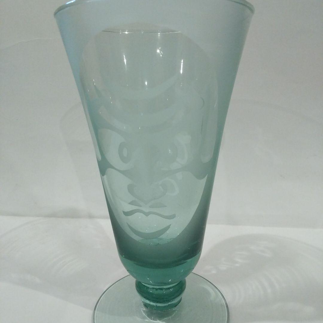 歌舞伎隈取柄サンドブラストグラス