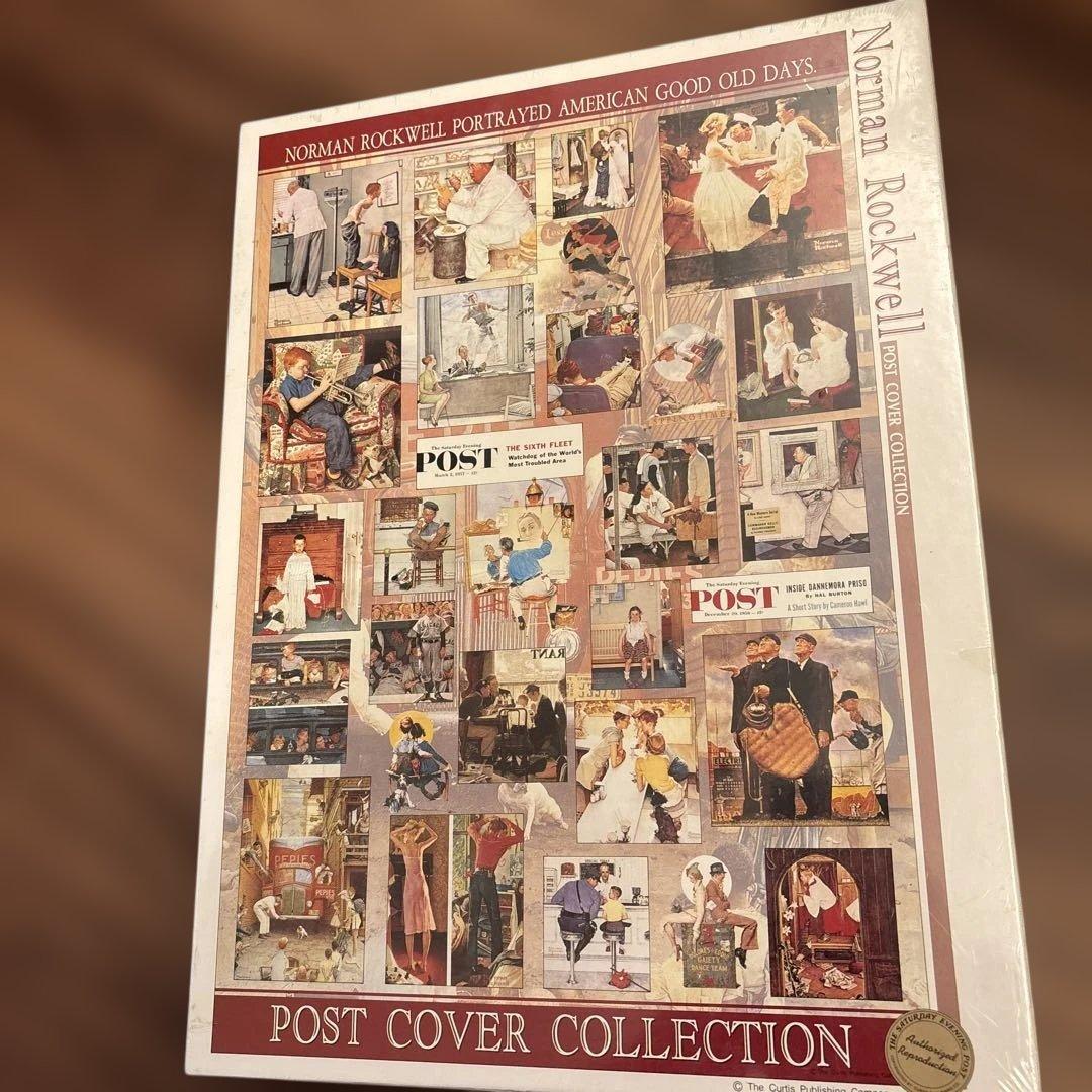 ノーマンロックウェル、ポストカバーコレクション　ジグソーパズル　レトロ