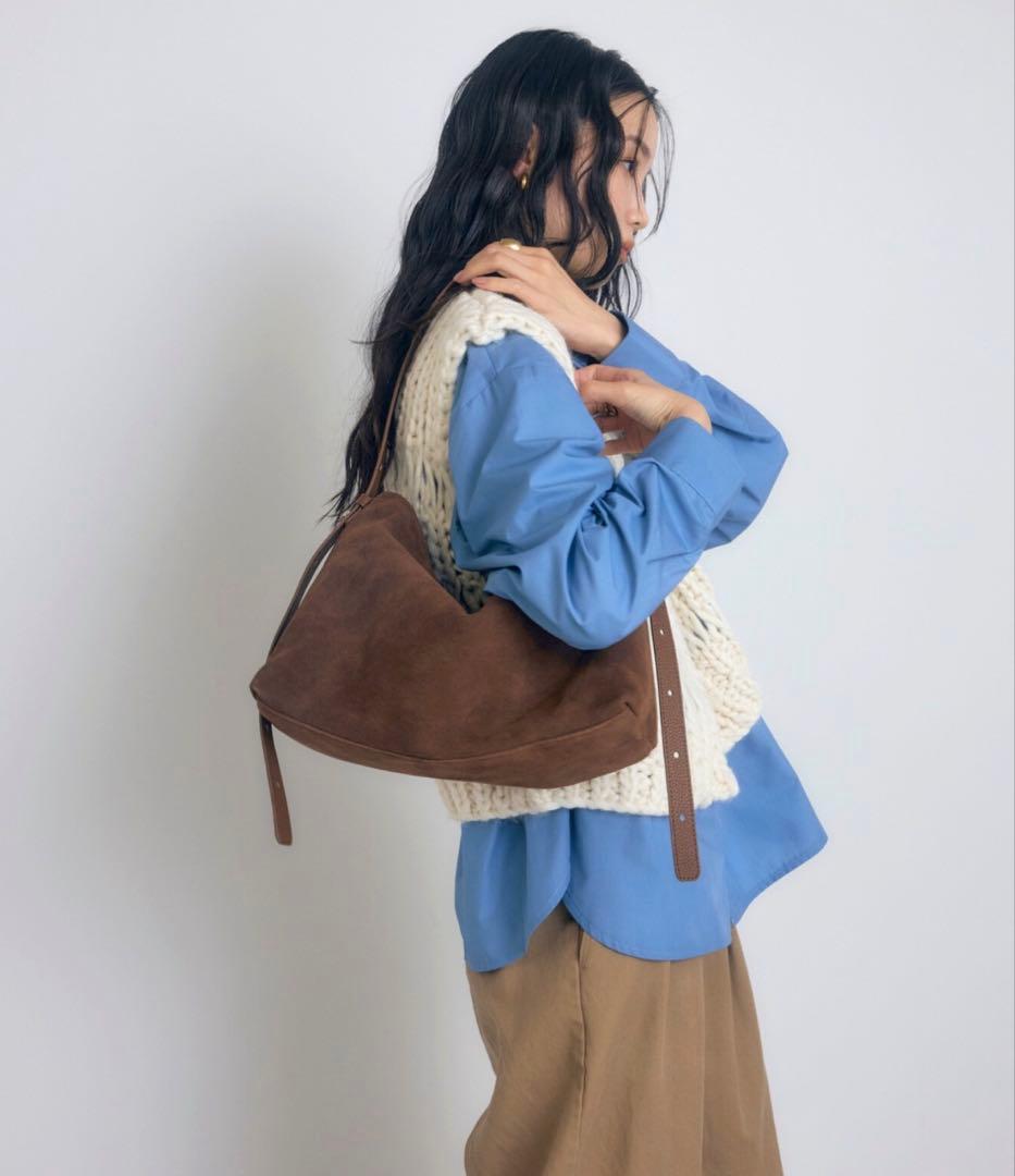 【牛革】ミニマルショルダーバッグ ボンジュールサガン brown