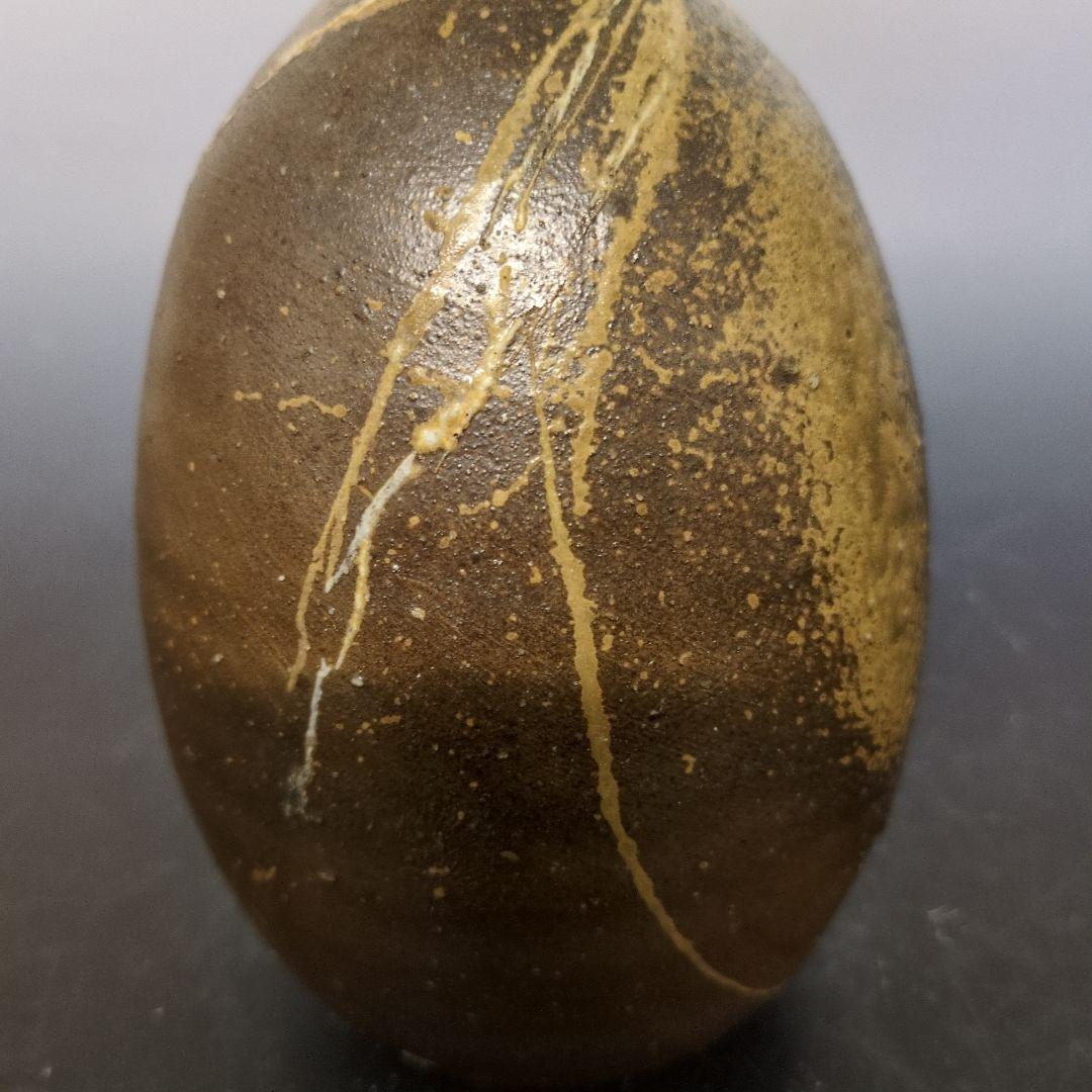 人間国宝 伊勢崎淳 作 備前徳利花入 合箱