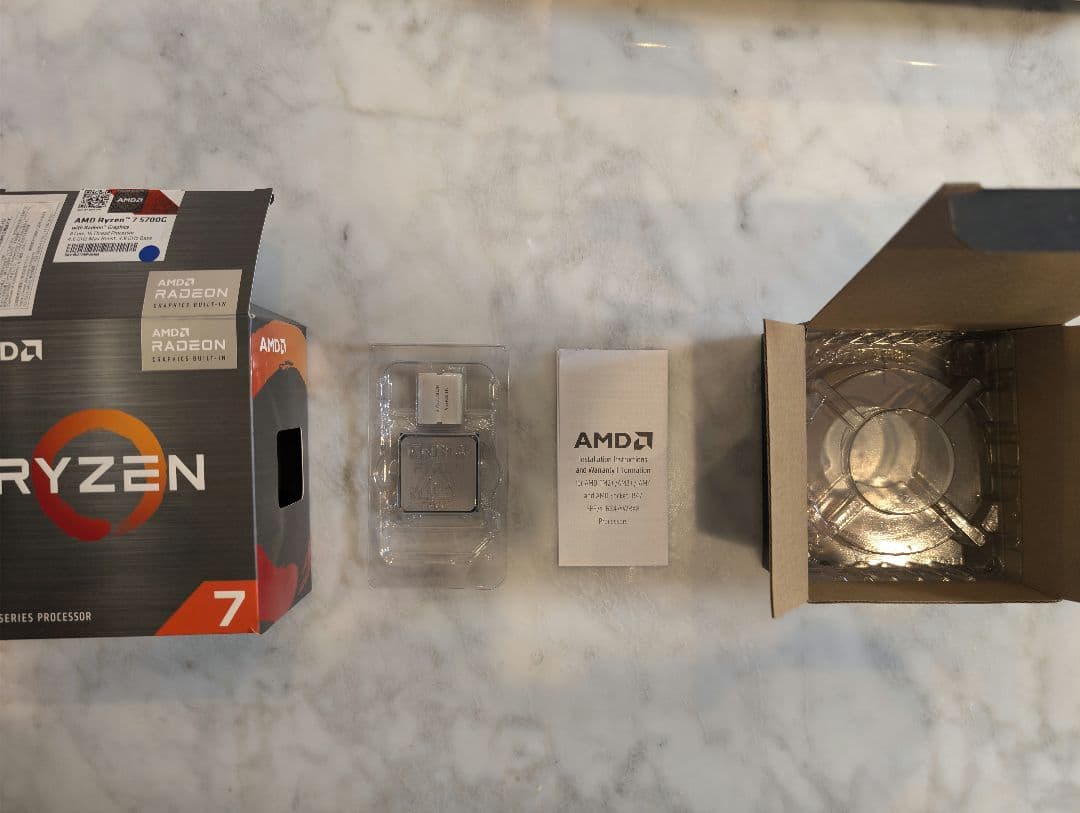 AMD Ryzen 7 5700G CPU AM4(クーラー無し)