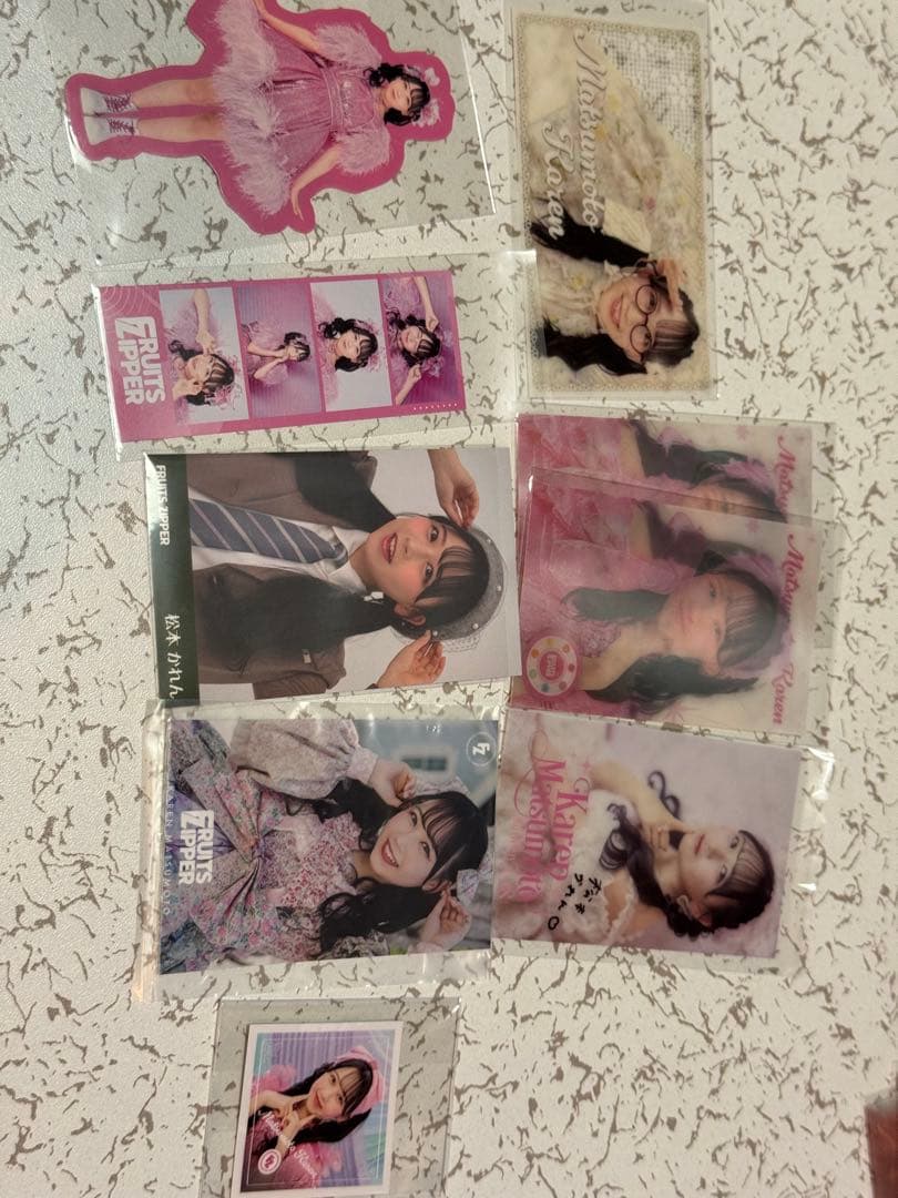 FRUITSZIPPER 松本かれんグッズ　アクスタなど