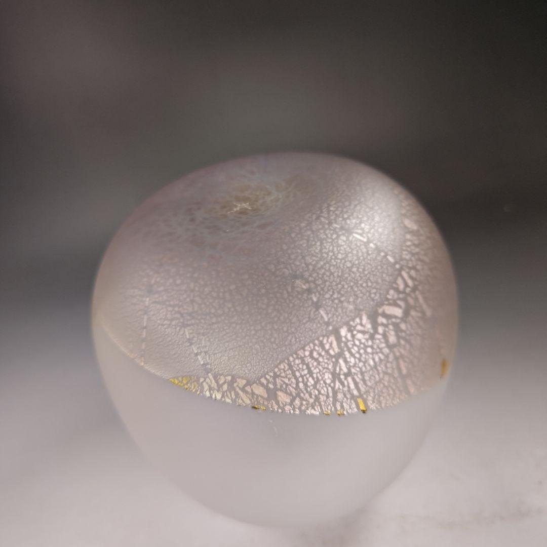 イ942 水指『高橋幸夫作』『ガラス硝子　水指　共箱』茶道具