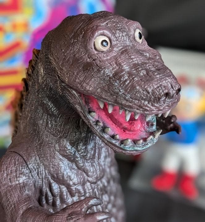 杉浦茂版ゴジラ＆新吉くん（シカルナ工房）ソフビフィギュア２体セット＋書籍