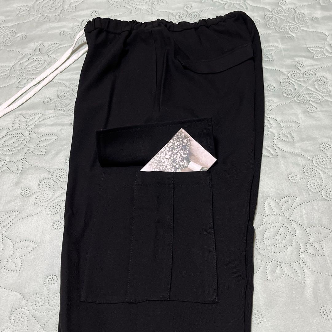 タグ付き。gypsohila ジプソフィア AW イージーカーゴパンツ ブラック