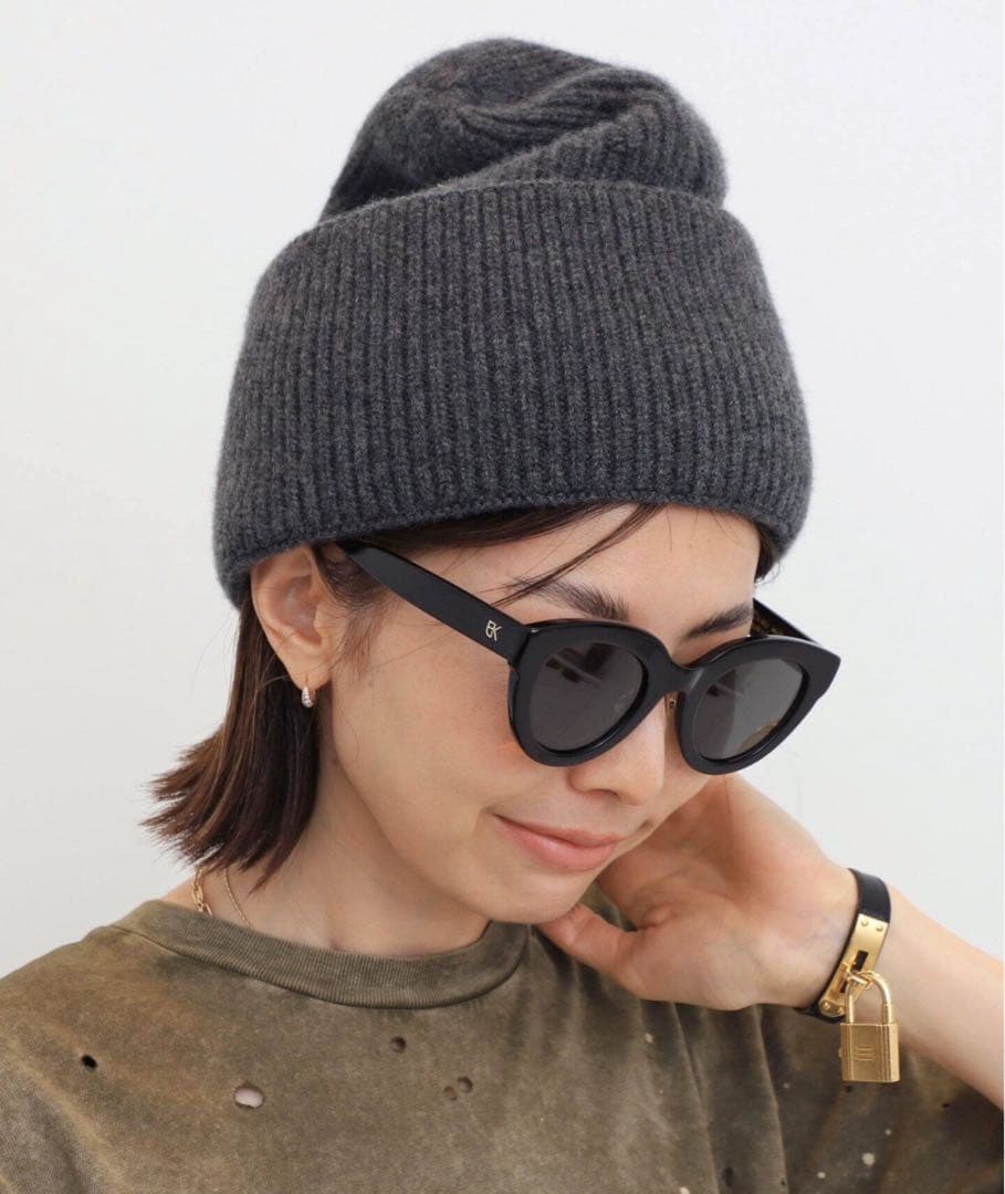 【新品】L'Appartement LANEUS カシミヤ100% ニット帽