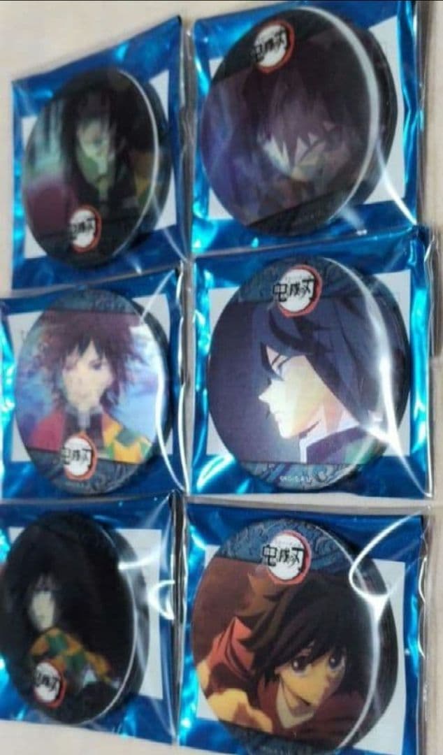 鬼滅の刃 柱カフェ 冨岡義勇　ランダムアニメーション缶バッジ 　コンプリート