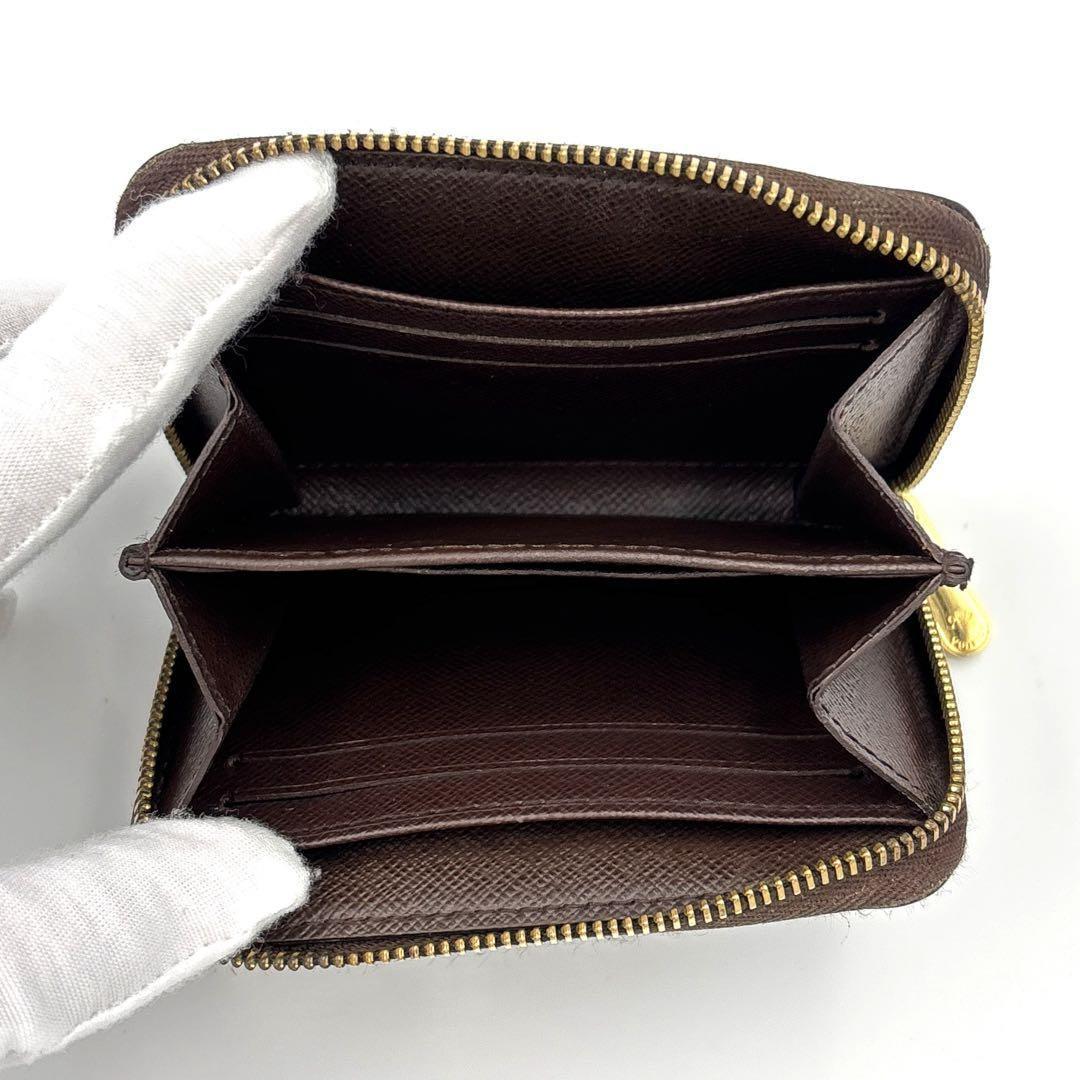 美品♪ルイヴィトン ダミエ エベヌ ジッピーパース ケース 小銭入れ