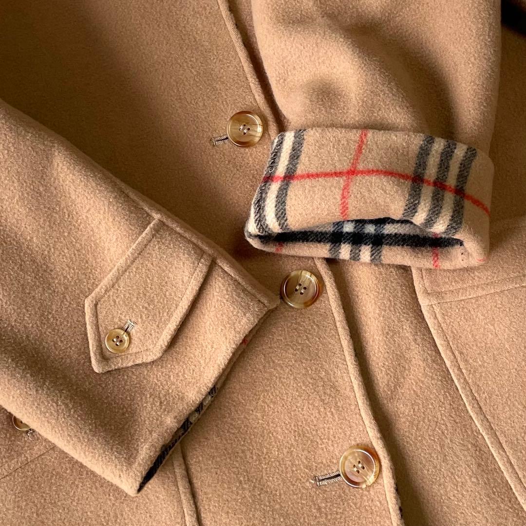 Burberrys バーバリー リバーシブル ロングコート ノバチェック ウール