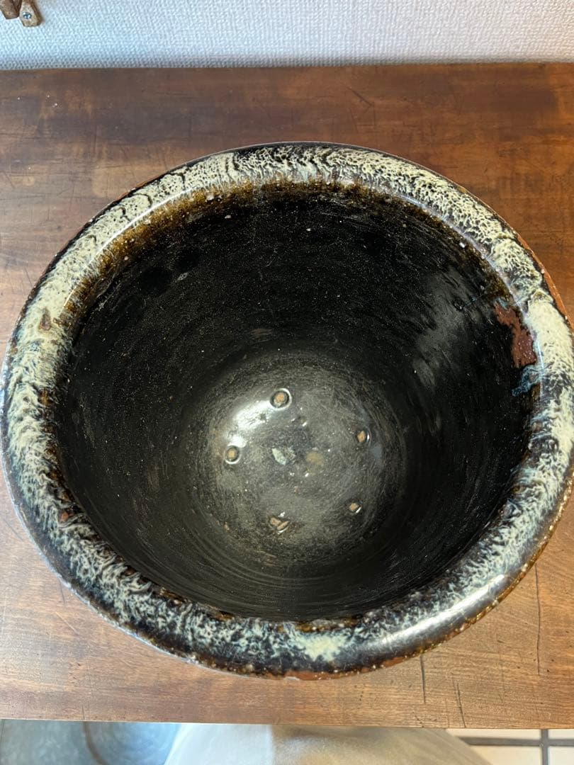 仙台　堤焼き　壺　⑤ 古民具　古雑貨　アンティーク