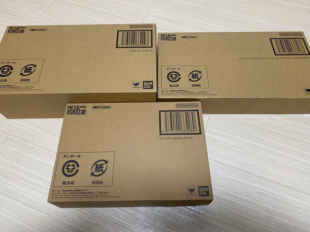 新品未開封　メタルロボット魂　ディスティニーガンダムSpecII 3種セット