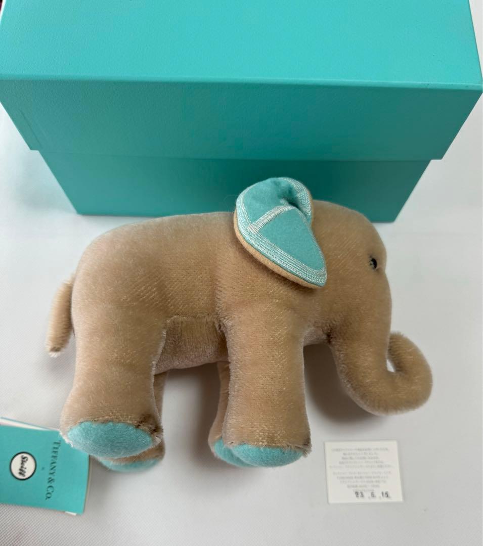 ティファニー✖️シュタイフ　エレファント(ぞう)のぬいぐるみ♪