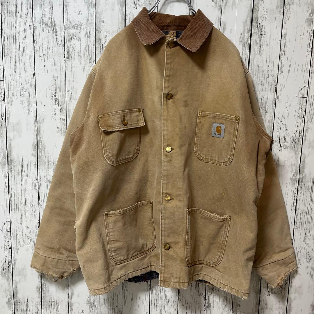 C2720 Carhartt チョアコート ワークジャケット フェード グランジ