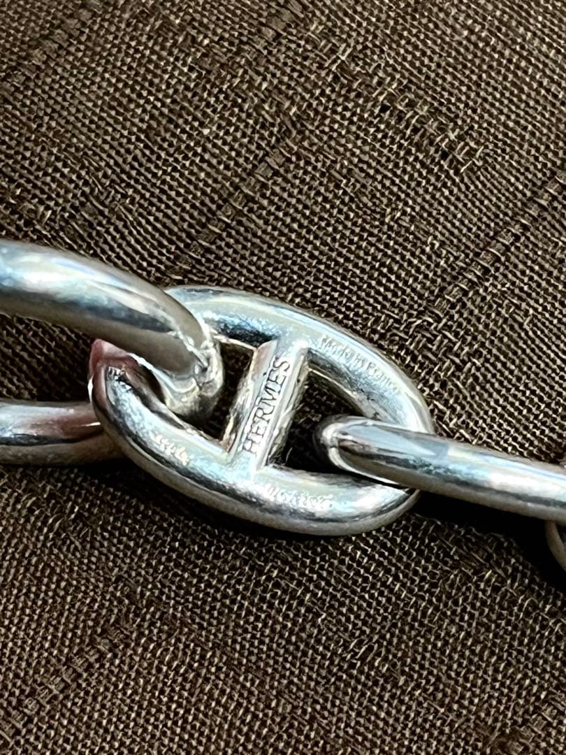 エルメス シェーヌダンクル　MM 16コマ ブレスレット　シルバー925