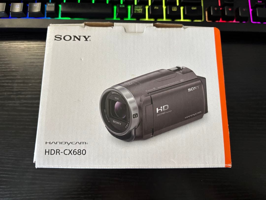SONY HDR-CX680 ホワイト2022年製 ビデオカメラ
