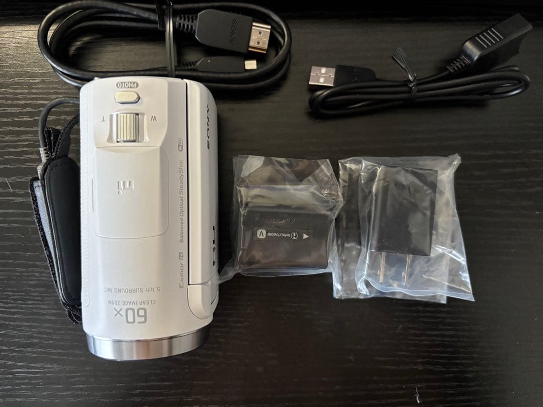 SONY HDR-CX680 ホワイト2022年製 ビデオカメラ