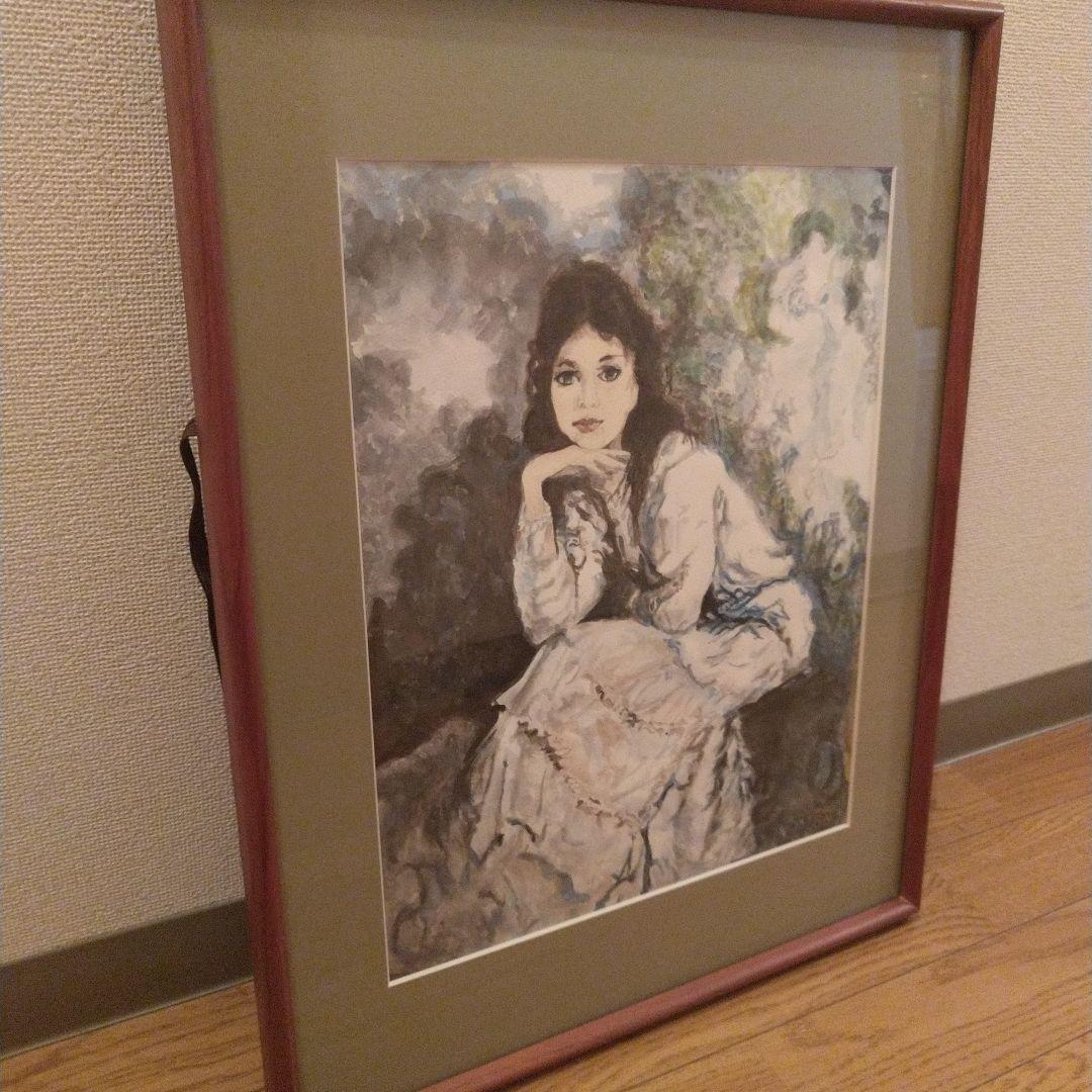 絵画　女性　女の人