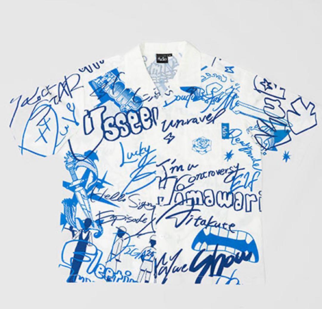 新品未開封　Ado 5th ポップアップストア　オープンカラーシャツ Lサイズ