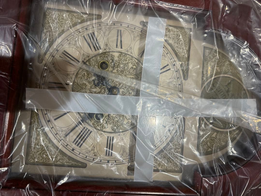 ホールクロック　新品・未使用品　天然木　年代物