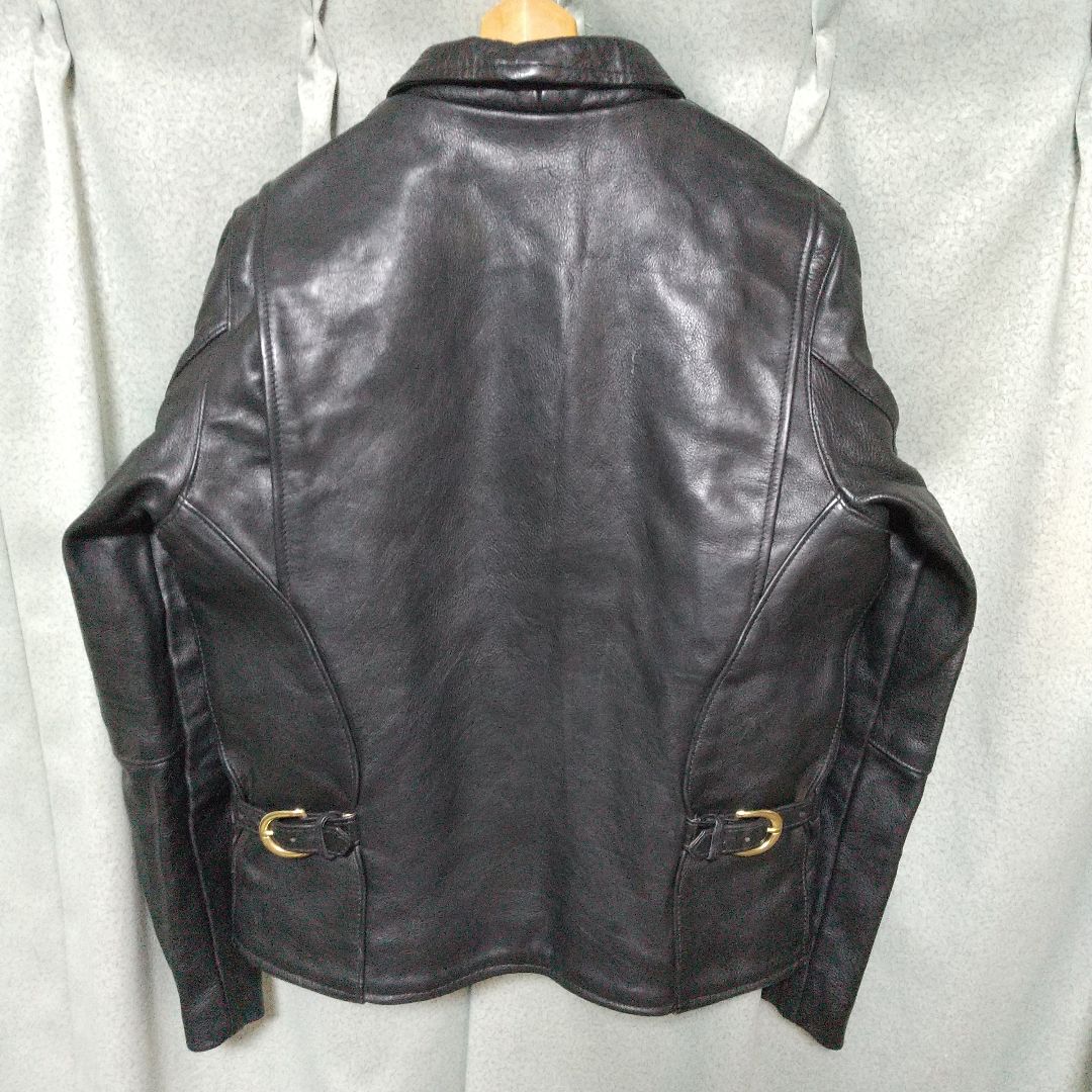 ほぼ新品　バンソン　エンフィールド　４０　レザーシングルライダースジャケット