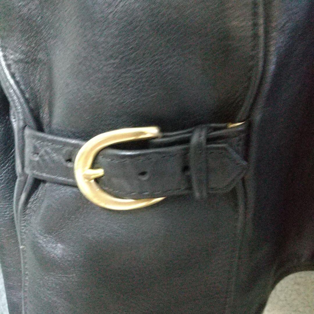 ほぼ新品　バンソン　エンフィールド　４０　レザーシングルライダースジャケット