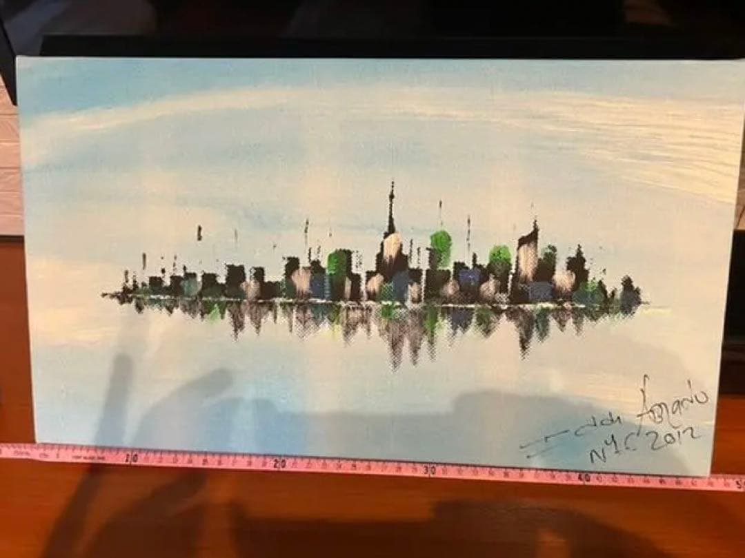 絵画⑤ ニューヨーク　New York マンハッタン　風景画　油絵　2012