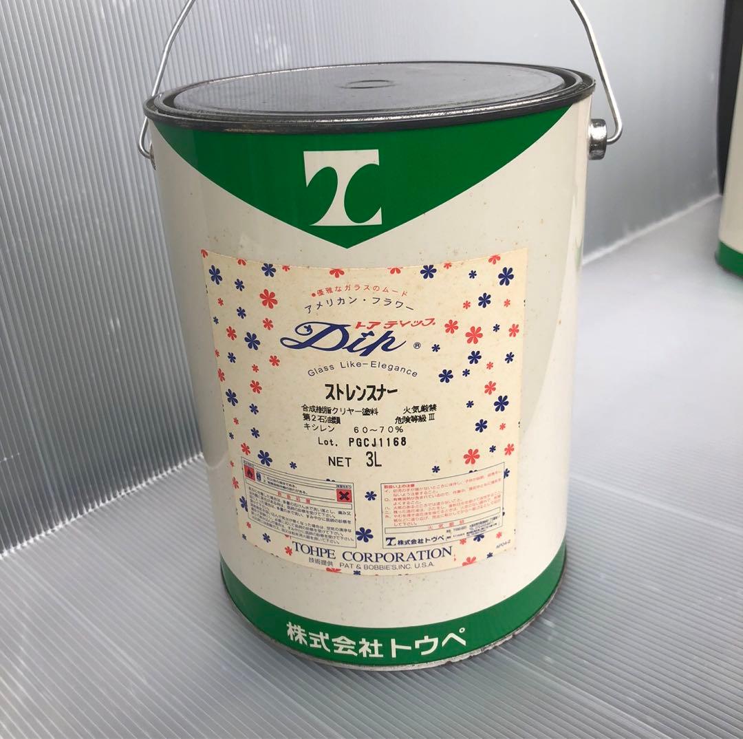 アメリカンフラワー強化剤　油性ストレンスナー3L1缶 取って付き未開封　未使用