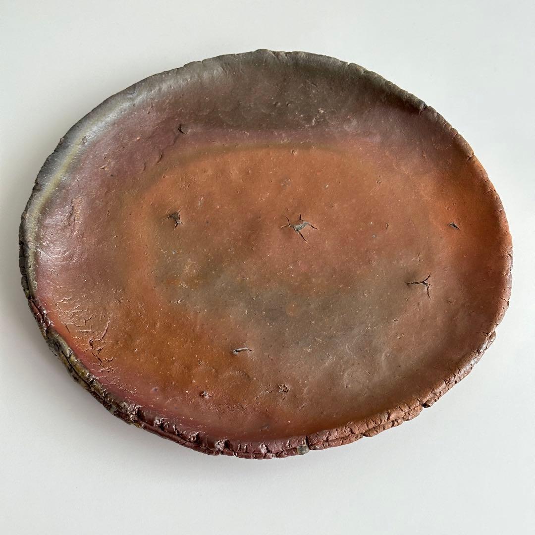 原田拾六 備前 皿 丸皿 共箱