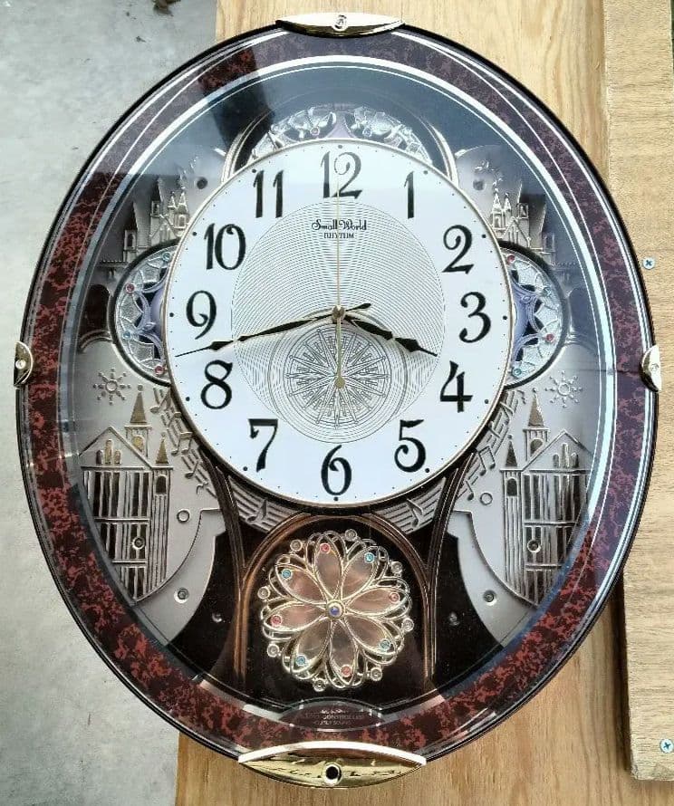 RHYTHM リズム Small World ノエル からくり時計 掛時計
