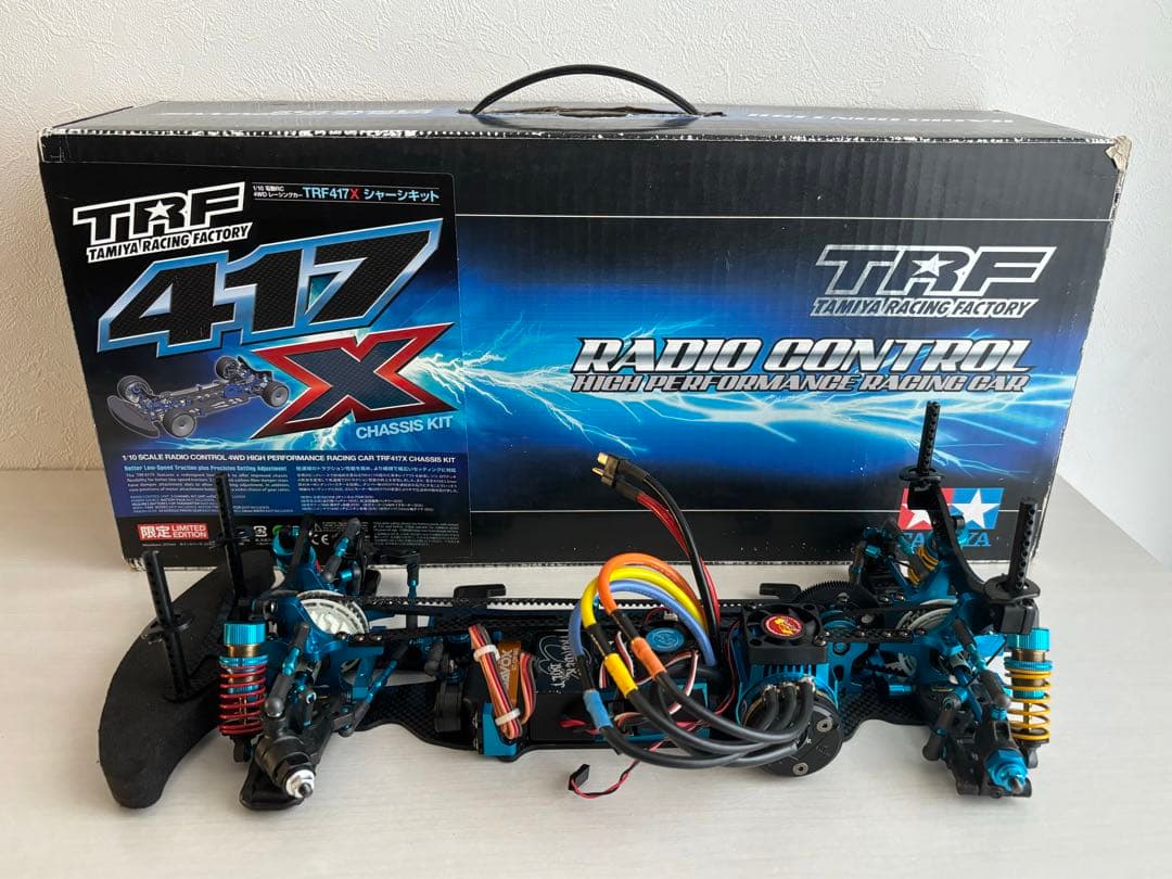 限定版　タミヤ TRF417X シャーシキット　メカ付き、新品予備フレーム付