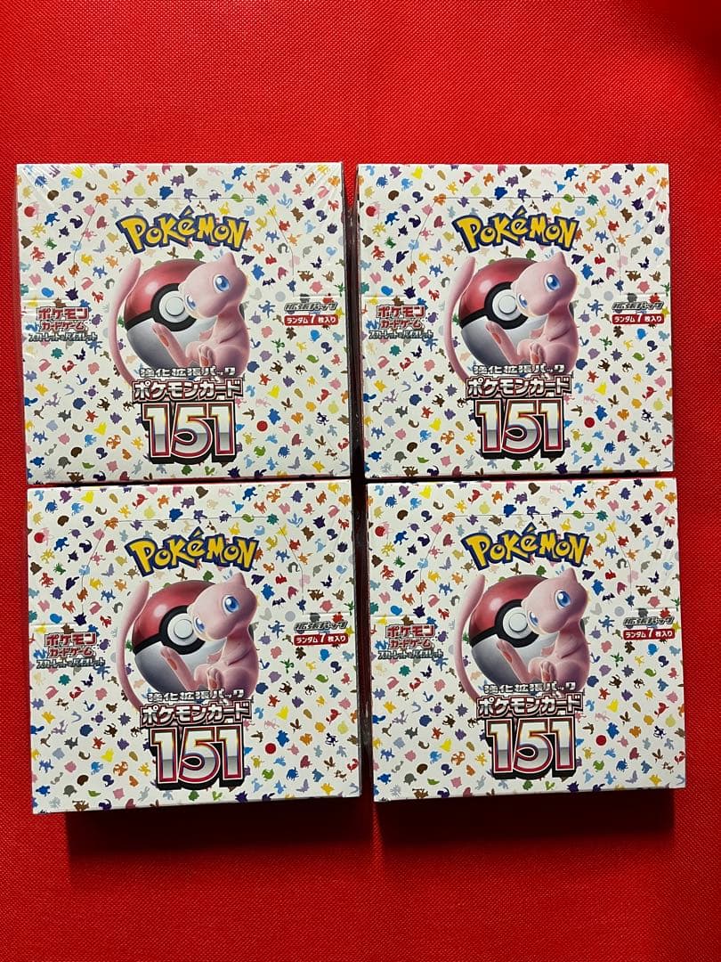 P*a様 【シュリンク付き】ポケモンカード151 4BOX
