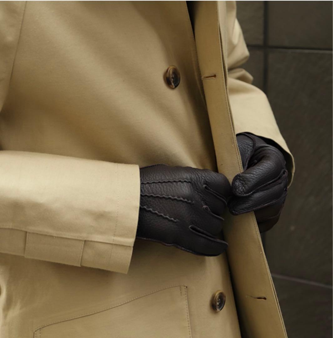 【美品】 DENTS デンツ ディアスキングローブ カシミヤライニング