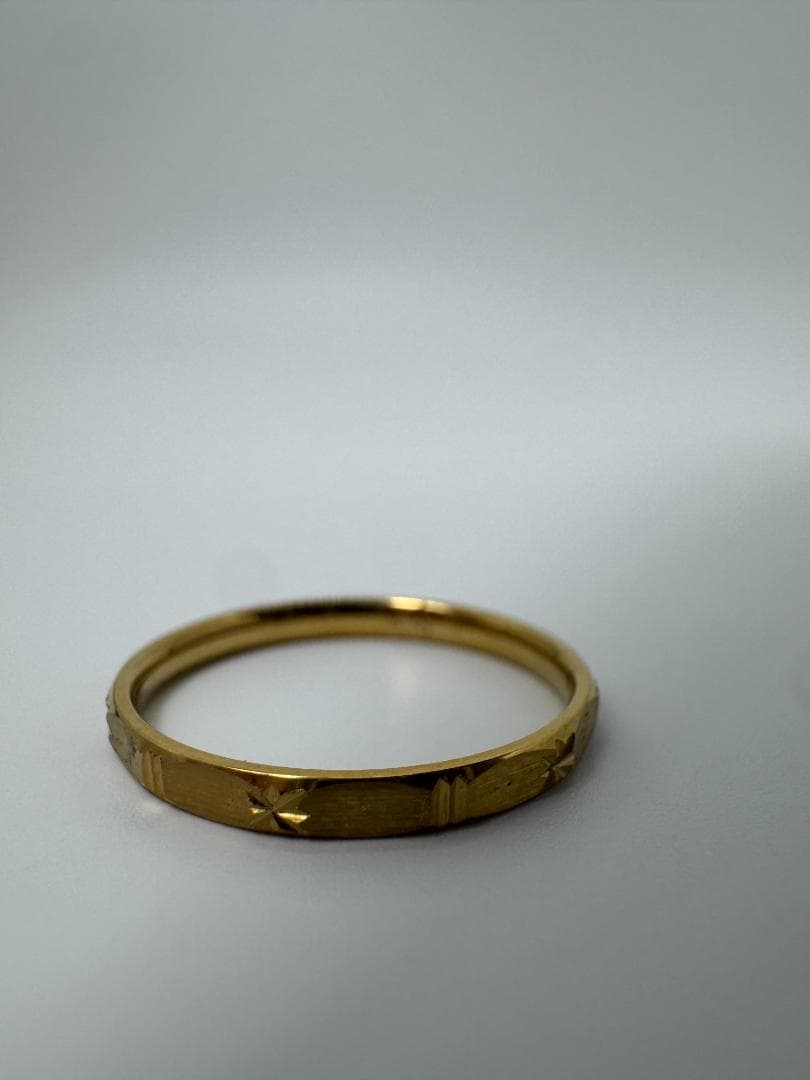 K18 花柄デザインリング0.78g/11号