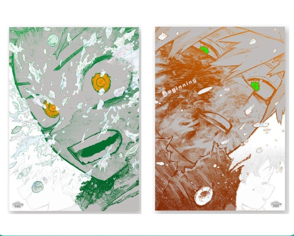 僕のヒーローアカデミア　原画展　ポスター2枚セット　THE BEGINNING